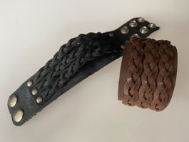 🐻 Wild Leder ARMBand B 4cm NEU …Braun Oder Schwarz