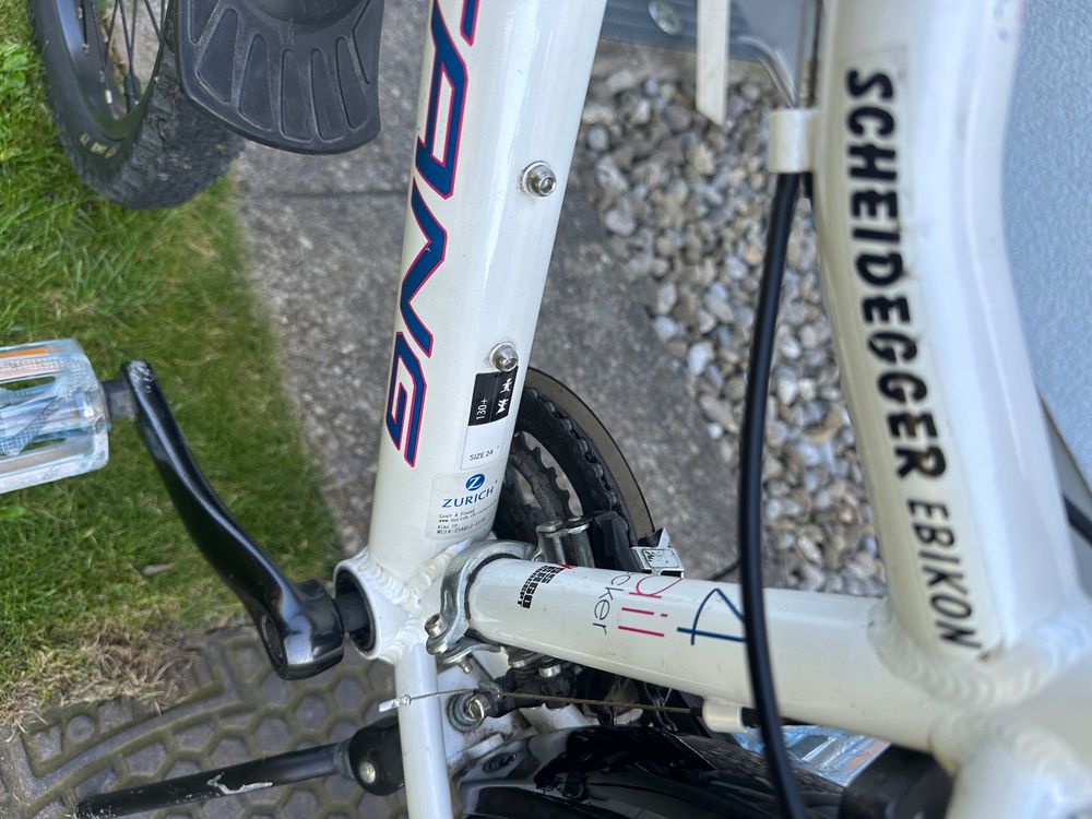 Vélo BMX Vintage Mustang - Old School 1990 - 20 Pouces - Blanc