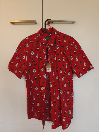 Festive Christmas Shirt with Snowmen - New with Tags!