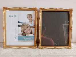 2er Set Bilderrahmen Vintage Nielsen Goldfarbig 24 x 30 cm
