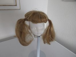 Puppenperücke, Perücke Puppen, Umfang 25 cm, Haare L: 23 cm
