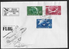 1949 SATZ-Brief illust. ZH-Dübendorf Flugmeeting Top ab 1.-