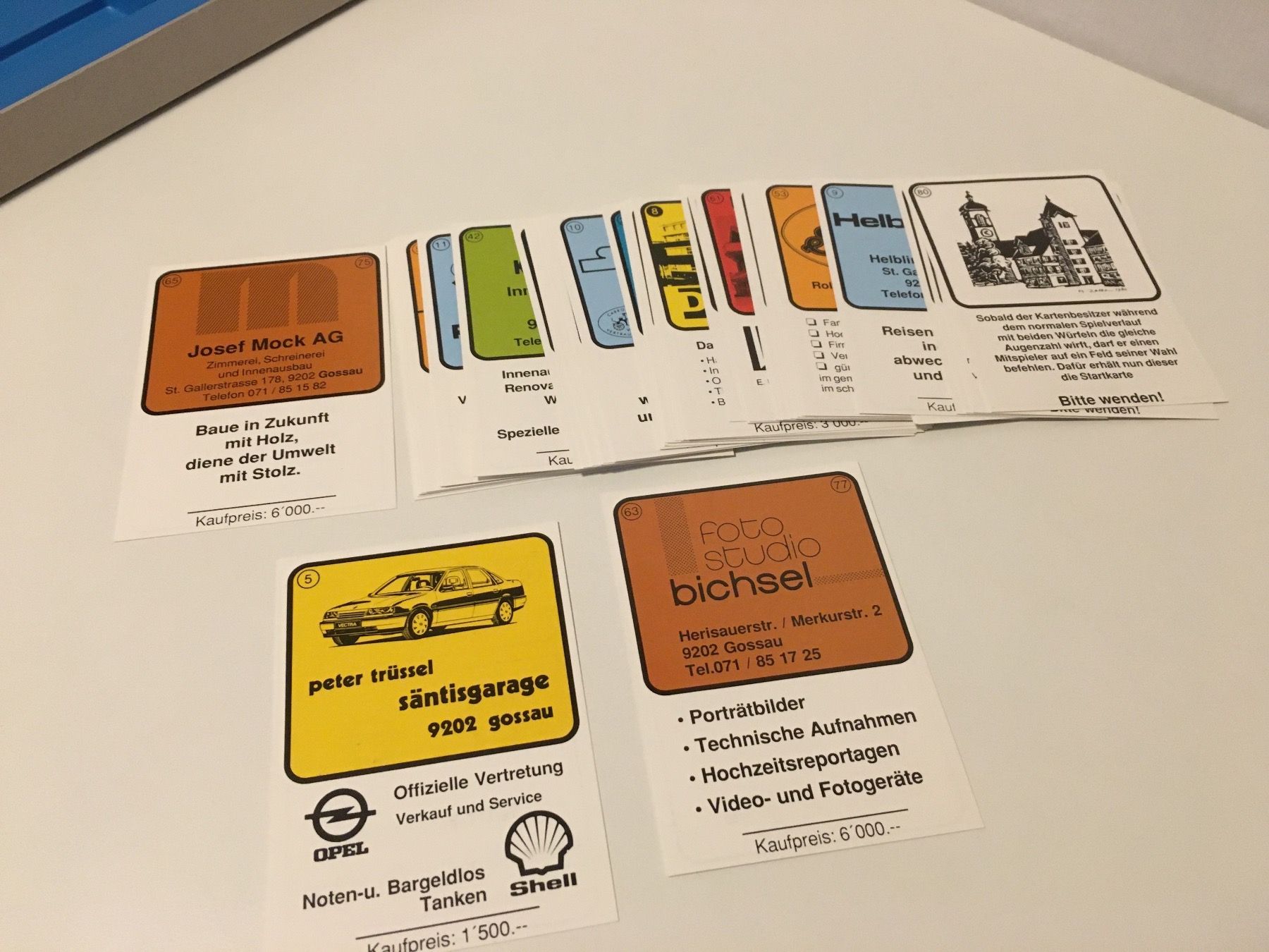 Spiele: Gossauer - Spiel - Copyright by Werbeagentur Engeli, Horn – Gebraucht aus Andwil SG von Rainboli 8