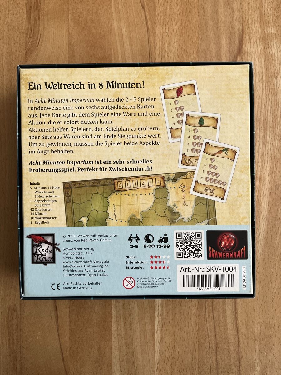Giochi: 8 Minuten Imperium – Usato da Aarau venduto da Grobar 1