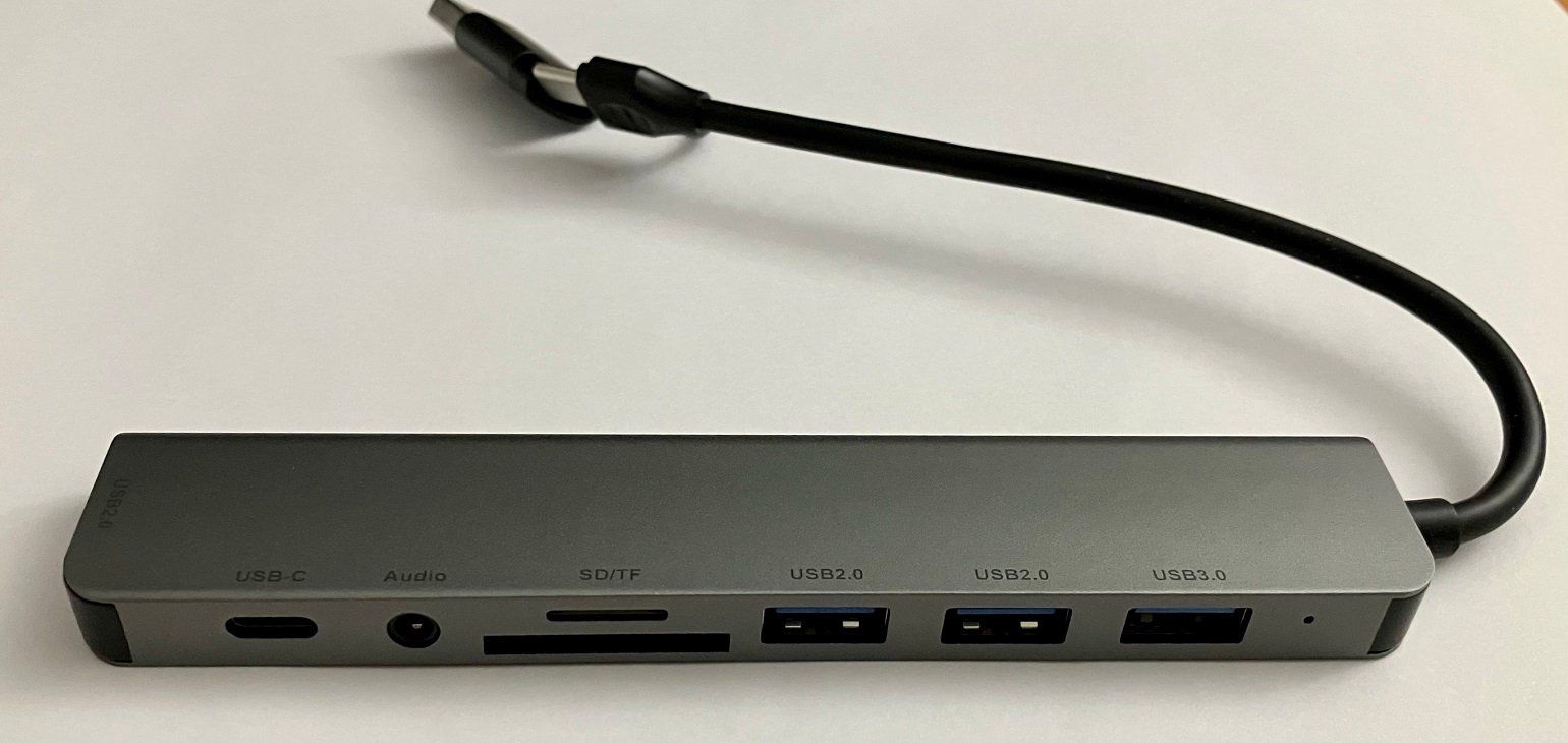 Hub & Switch: USB-C & USB-A Hub 8-in-1 | TF | SD | Audio | USB-A | USB-C – Nuovo (secondo la descrizione) da Olten venduto da JS42