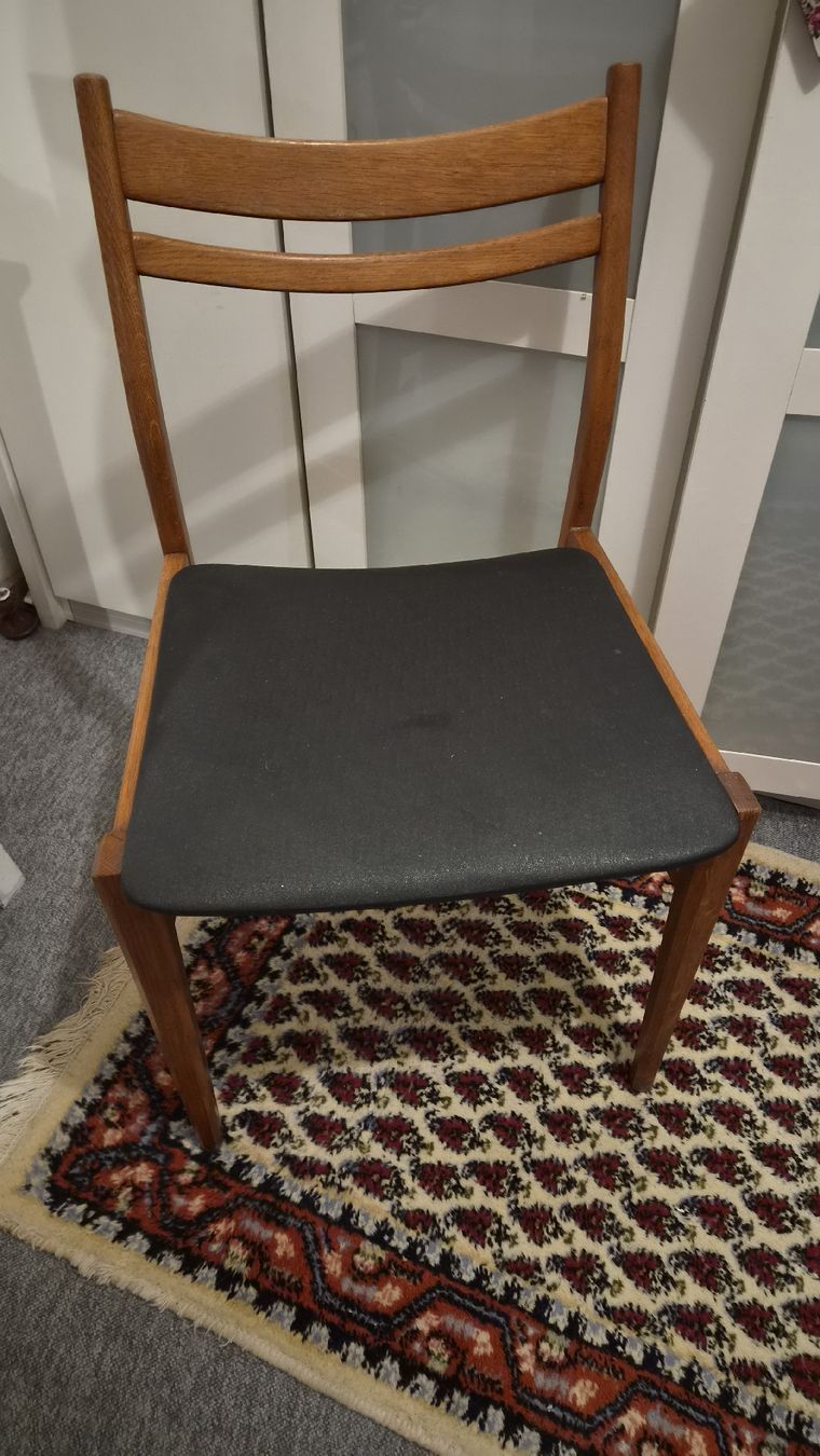 Sedie: 1 Mid Century Teak Stuhl  – Usato da Kölliken venduto da MissesBossTop1