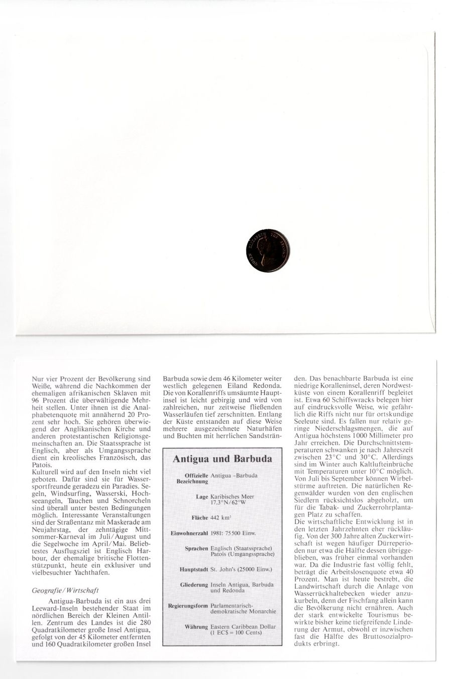 Alle Münzen: Anguilla_1985_Antigua und Barbuda_1984_2 Münzbriefe ab 1.00 – Gebraucht aus Hombrechtikon von Fraese01 5