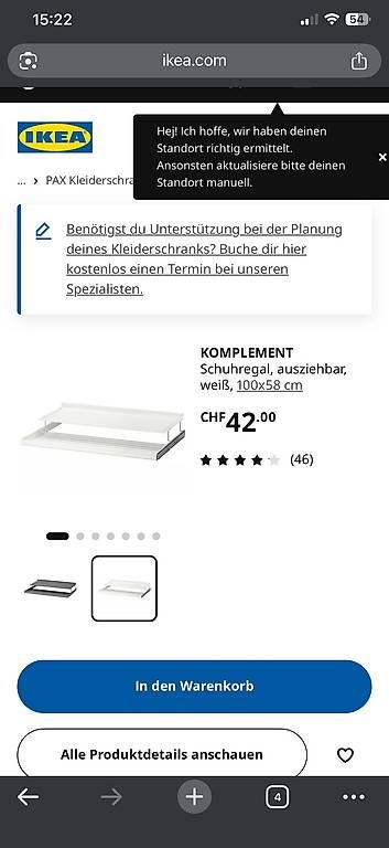 Étagères: Schuhregal Ikea Pax – D'occasion à Ermatingen par chaeschueche69 1