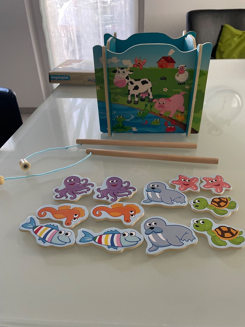 Spiele: Angelspiel echtholz 3-5 jahre – Gebraucht aus Pfeffingen von Purzzeli 2