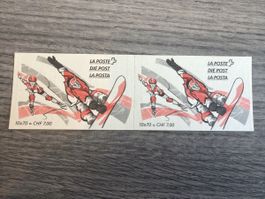 Schweizer Briefmarken, Sportmotive, Winter, Top Zustand!