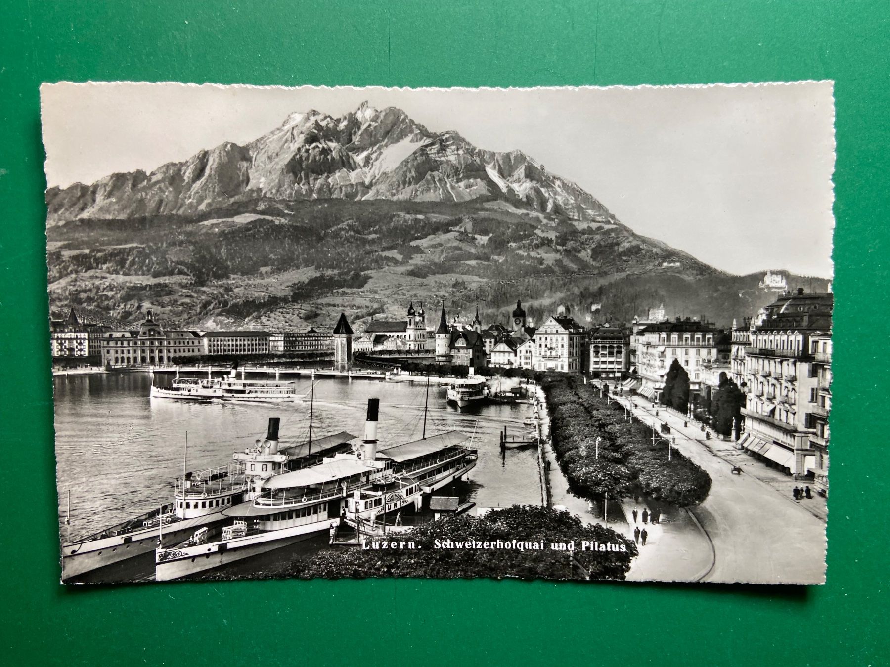 Ansichtskarten: Luzern, Schweizerhofquai – Gebraucht aus Steg VS von _vinci_