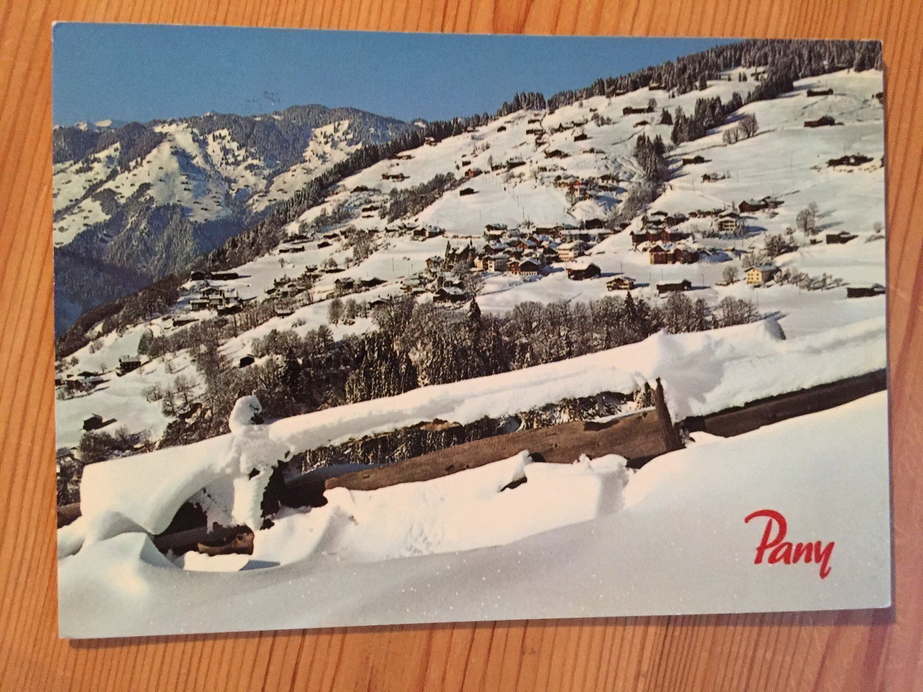 Cartoline postali: Pany Prättigau - AK 1986 – Usato da Oberuzwil venduto da Henri09