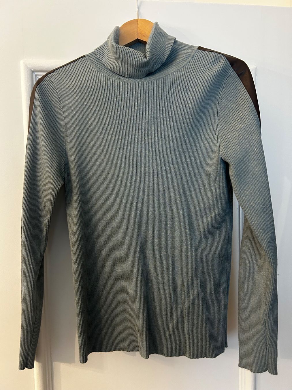 Ralph Lauren Maglioni & Felpe: Ralph Lauren Rollkragenpullover: Gr. L, blau/grün/beige – Difettoso da Basel venduto da Interstellar85