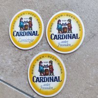 Bierdeckel alt CARDINAL Bier (3 Stücke)