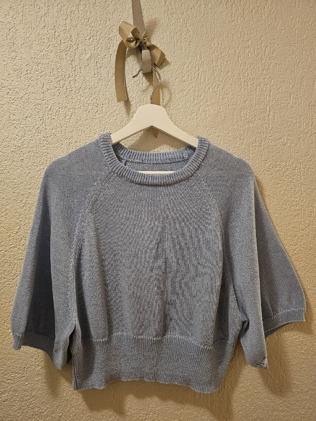 Zara Maglioni & Felpe: Leichter ZARA Crop Pulli Gr. S in Hellblau – Usato da Bern venduto da Oscarella