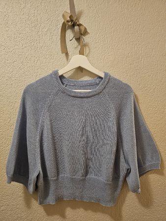 🩵💫💫💫Leichter ZARA Crop Pulli Gr. S in Hellblau🩵