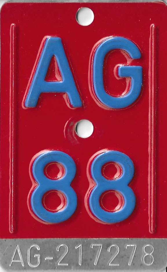 Insegne: Velonummer AG 88 – Usato da Rothrist venduto da Stranglehold