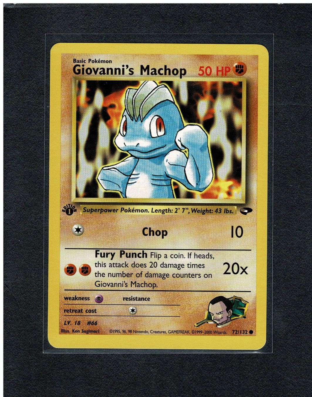 Pokémon Carte collezionabili: Giovanni's Machop - 1st Gym Challenge – Usato da Giubiasco venduto da rude01