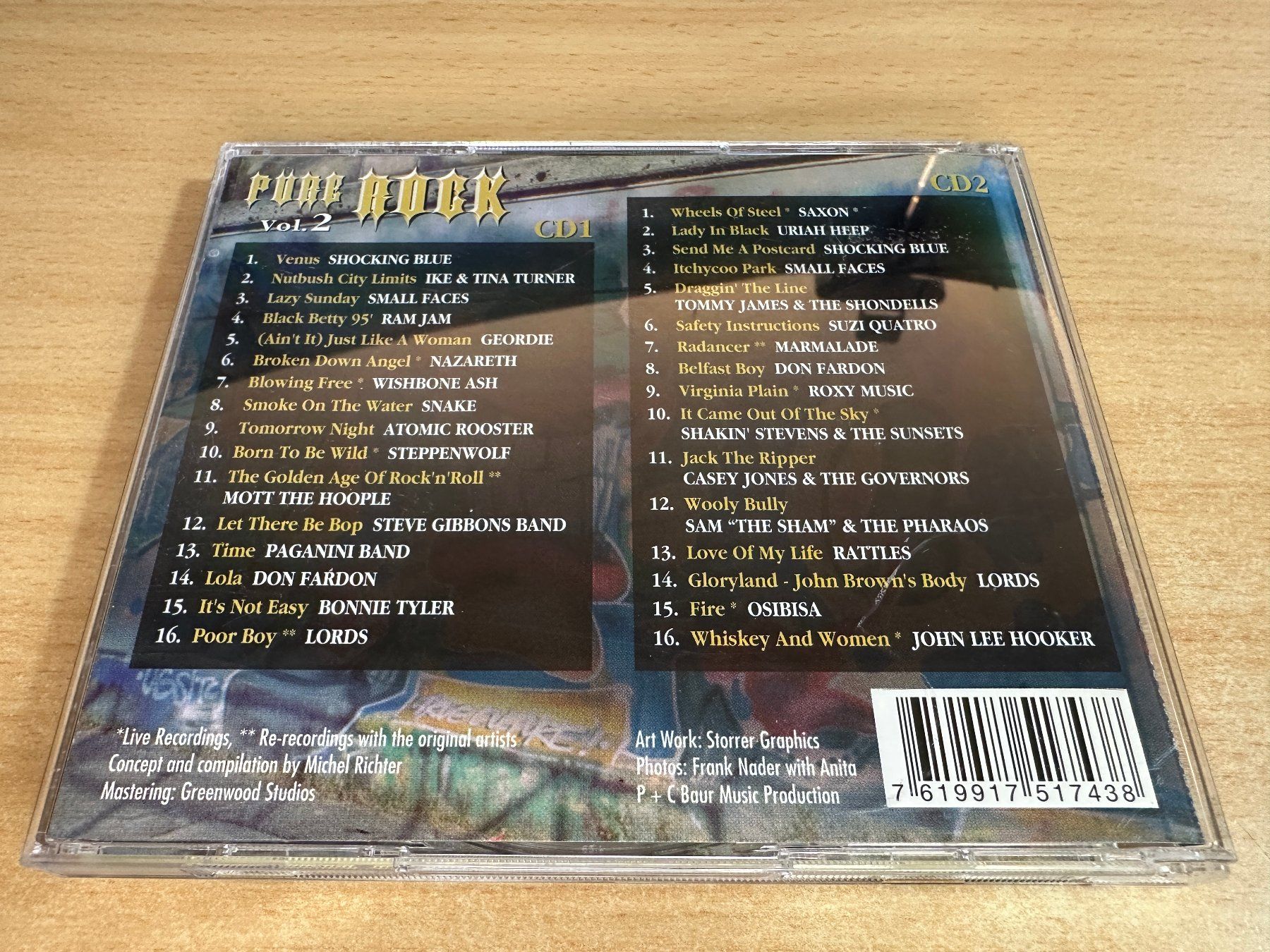 CD: M1 Various – Pure Rock Vol. 2 - 2 CD – Usato da Rikon im Tösstal venduto da Alpenmutz 1