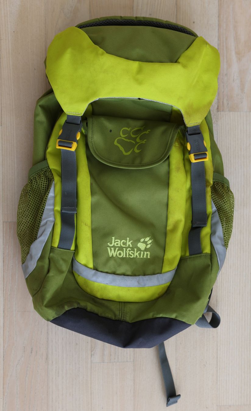 Jack Wolfskin Borse & Zaini: Kinderrucksack Jack Wolfskin grün – Usato da Zürich venduto da Buchholz01