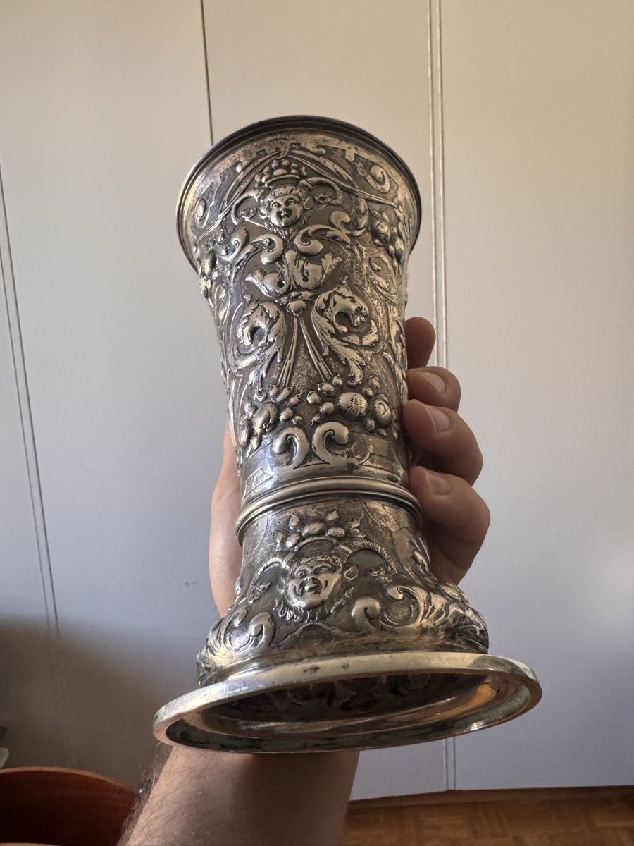 Vasen & Gefässe: Vase ancien argenté massif – Gebraucht aus Vésenaz von Angela.C3 9