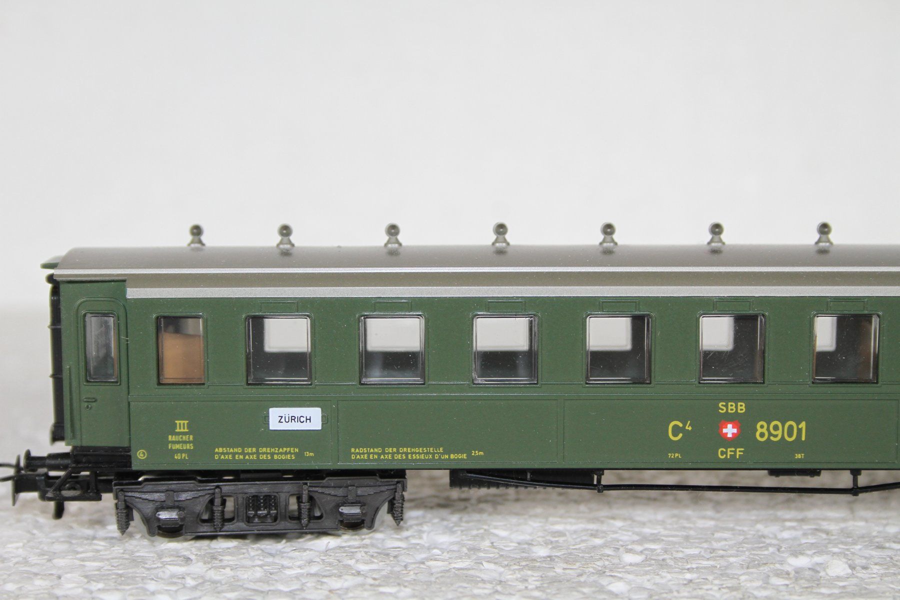 Märklin Modelleisenbahnen: Märklin 4138 SBB 3.Kl. Personenwagen Oldtimer – Gebraucht aus Triesen von gleis8 2