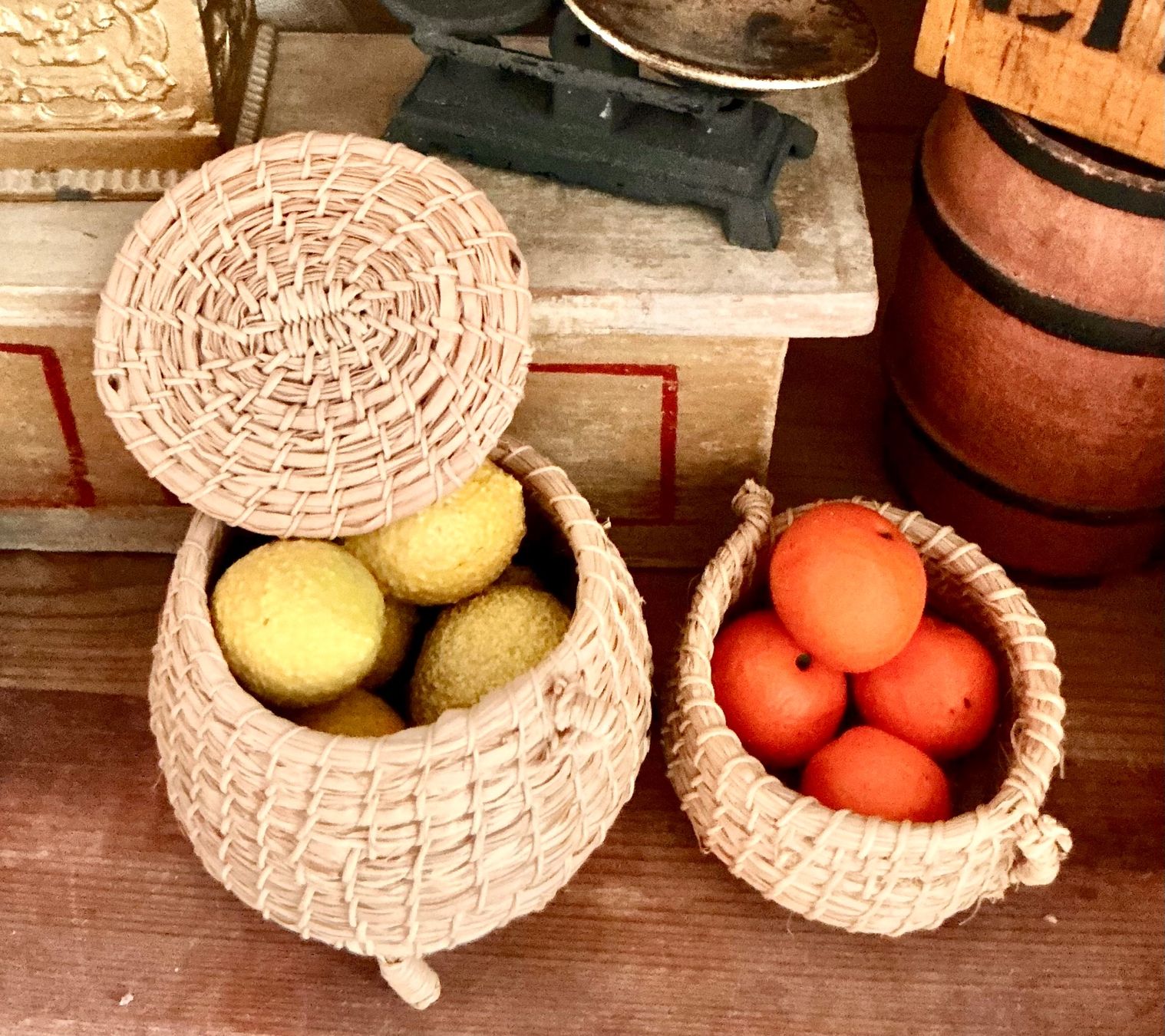 Giocattoli: FEINE ORANGEN IN ALTEM KÖRBCHEN – Usato da Zell LU venduto da Silvermemory 3