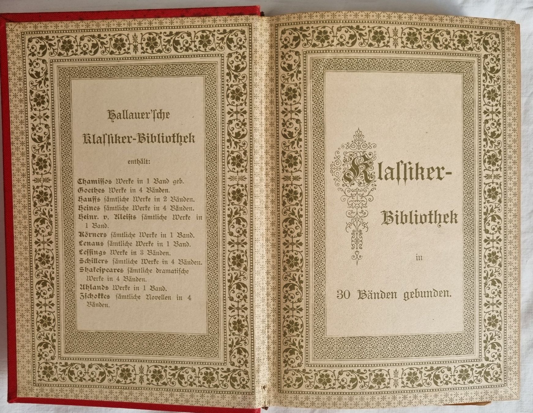 Bücher: Antike Bücher: Hallauer'sche Klassiker - Sammlung – Gebraucht aus Olten von Jurablick12 1
