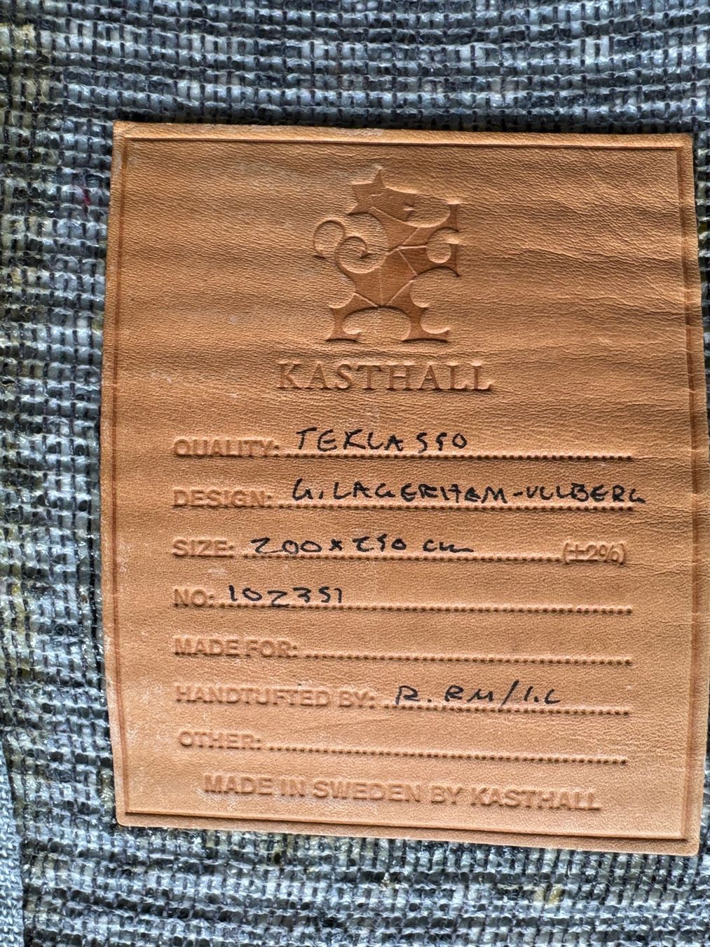 Tapis: Kasthall Teppich grau – D'occasion à Diessenhofen par Osio 3