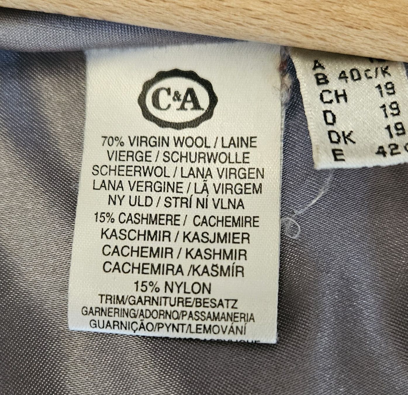 C&A Cappotti: Manteau Laine/Cachemire – Usato da Aubonne venduto da Bluebird2 3