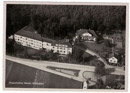 Bülach, Flugaufnahme Kreisspital, gelaufen 1949
