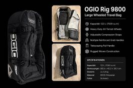 OGIO Rig 9800 Reisetasche Schwarz 123 L