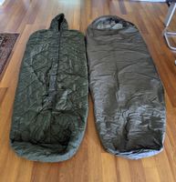 Militär Schlafsack Set oliv gebraucht guter Zustand