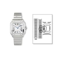Schutzfolie für Cartier Santos Mittleres Modell WSSA0029 uvm