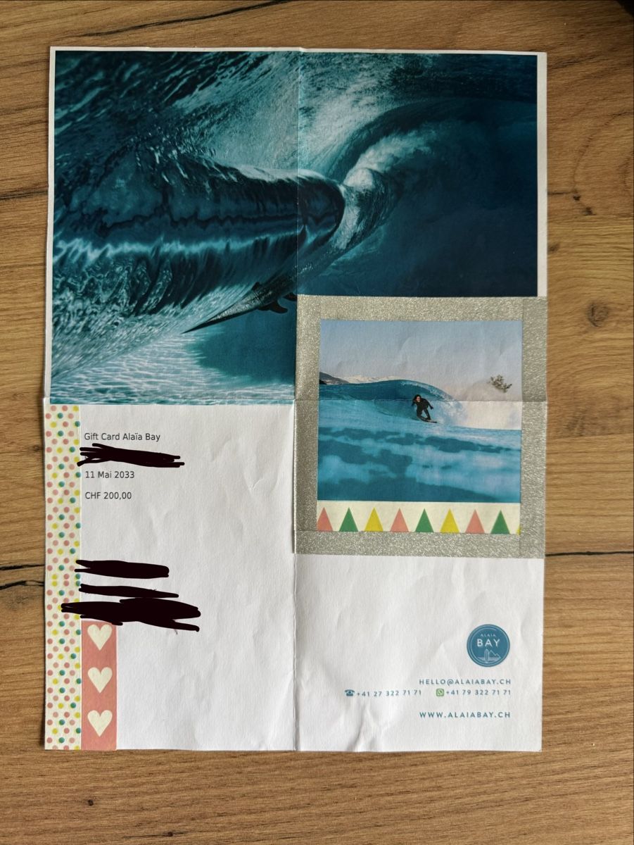Buoni: Alaia Bay Geschenkgutschein CHF 200 – Nuovo (secondo la descrizione) da Schlieren venduto da NM_Nici