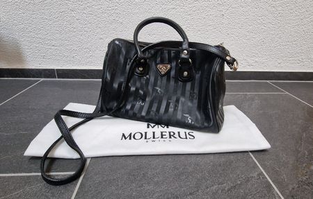 Mollerus Handtasche Schwarz Vintage Swiss Design