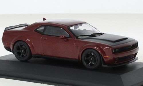 Dodge Modellini d'auto: Dodge Challenger Demon 2018 Octane red met. / matt-schwarz – Nuovo e nell'imballaggio originale da Gerlafingen venduto da espero88 2