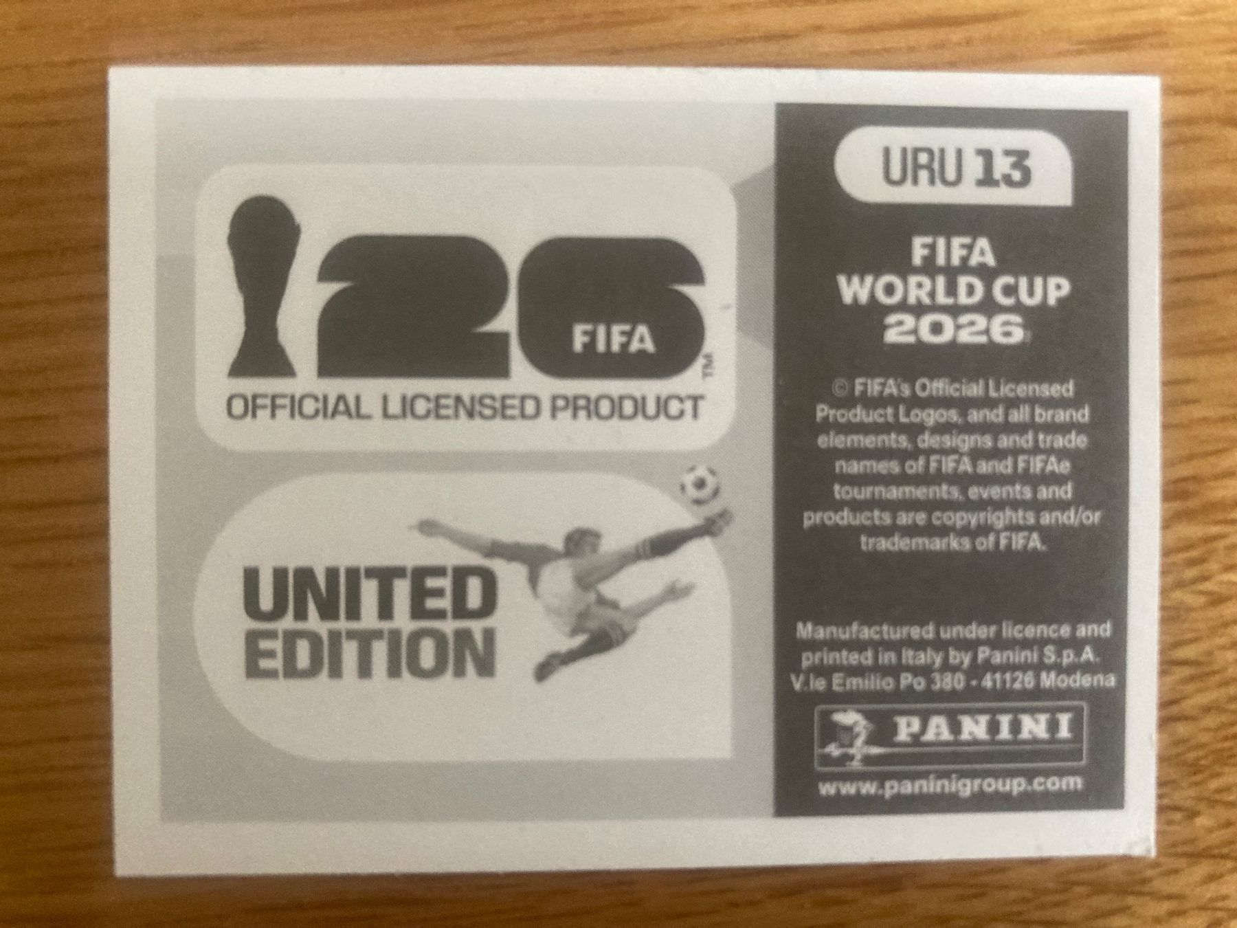 Panini Sammelbilder & Trading cards: WM Sticker URU 13 – Neu (gemäss Beschreibung) aus Winterthur von Whitefish 1
