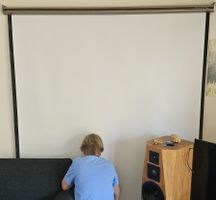 Da-Lite Projektions-Leinwand 180x180 cm Wandaufhängung
