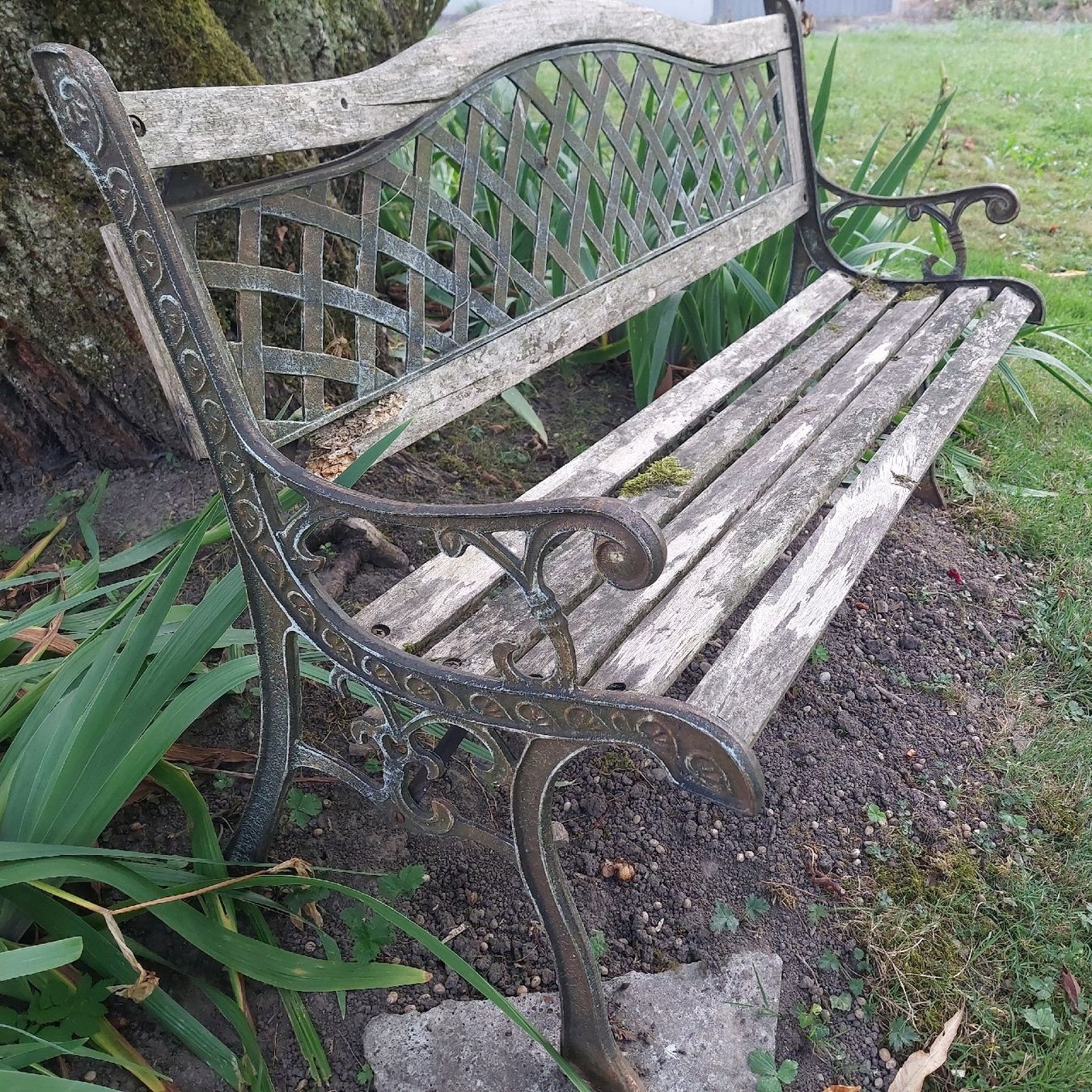 Bänke: Gartenbank Holz Metall – Defekt aus Amlikon-Bissegg von SteHof 1