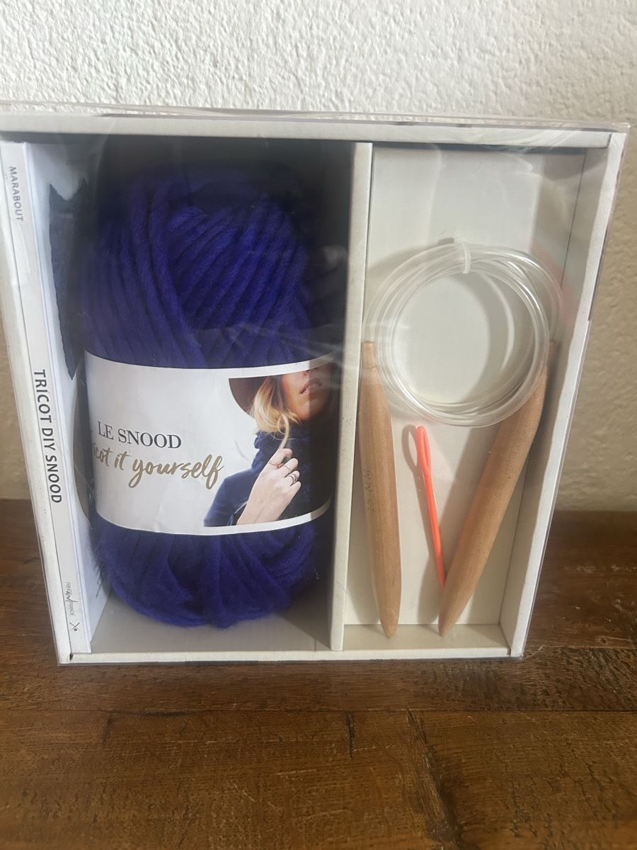 Kit bricolage: Kit de tricot Marabout "Le Snood" DIY complet – Nuovo (secondo la descrizione) da Le Brassus venduto da val_c8d8