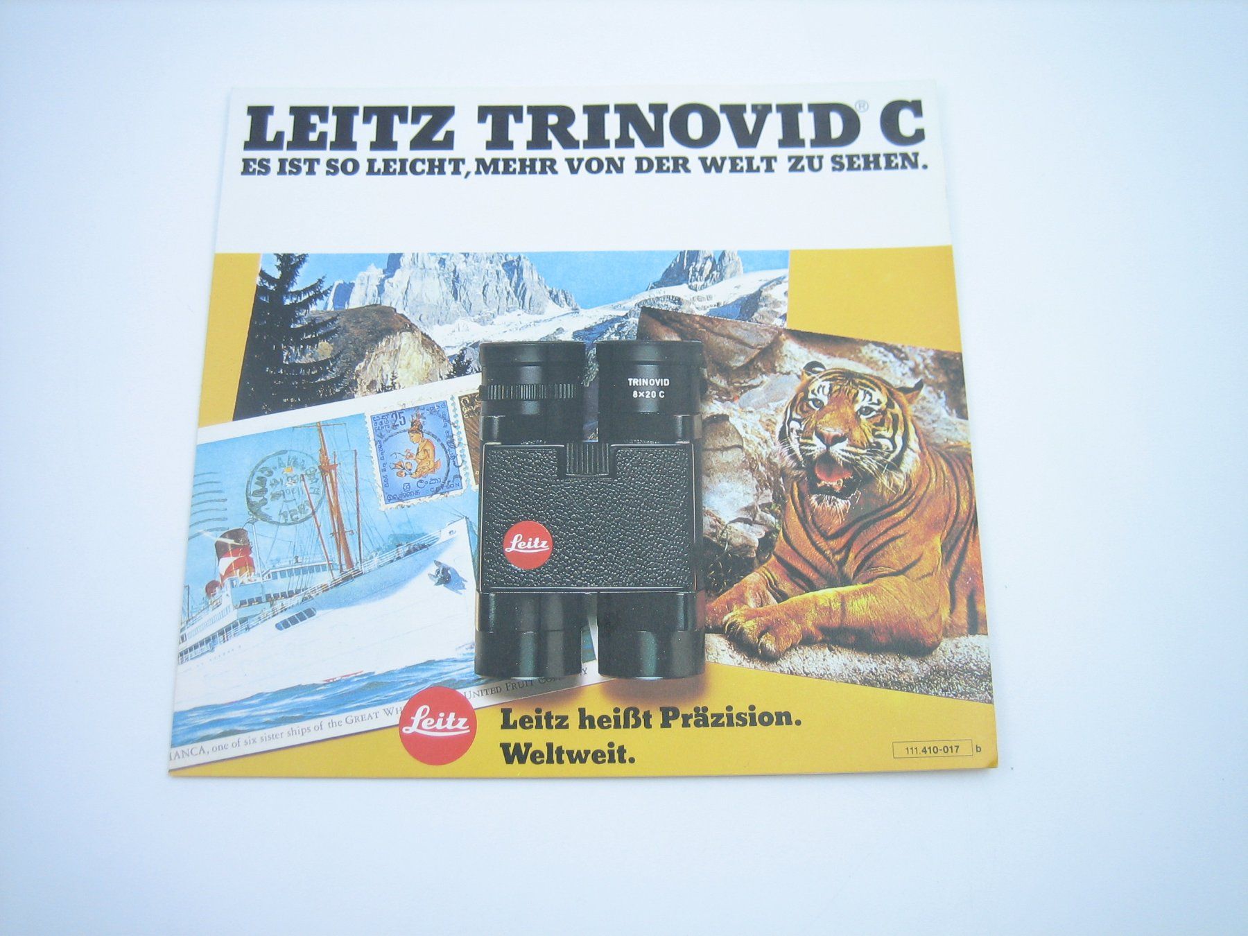 Leica Binocoli: Leitz Trinovid C Feldstecher Werbeprospekt – Usato da Zürich venduto da Tomi118