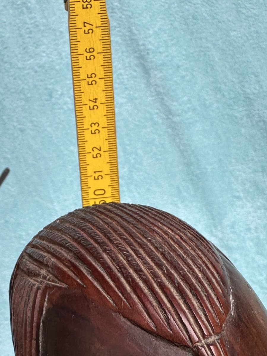 Skulpturen & Statuen: Statue guerrier africain en bois 58cm – Gebraucht aus Lausanne von artnouveau04 5