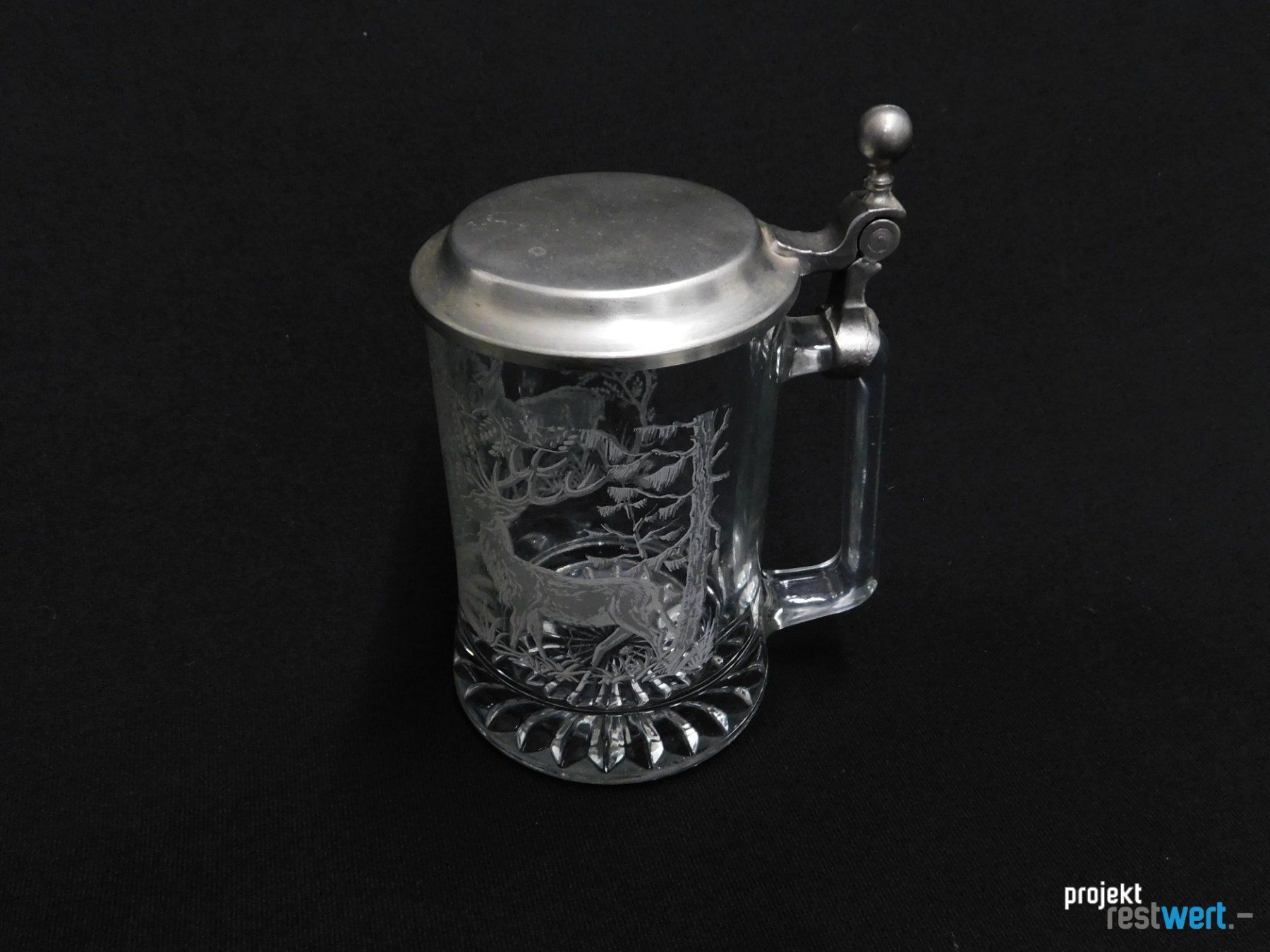 Verres: Bierkrug mit Zinndeckel – D'occasion à Bülach par restwert_buelach 2