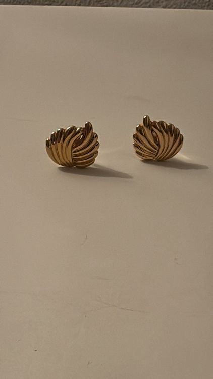 BIJOUX CASCIO boucles doreilles vintage à clip Made in Italy