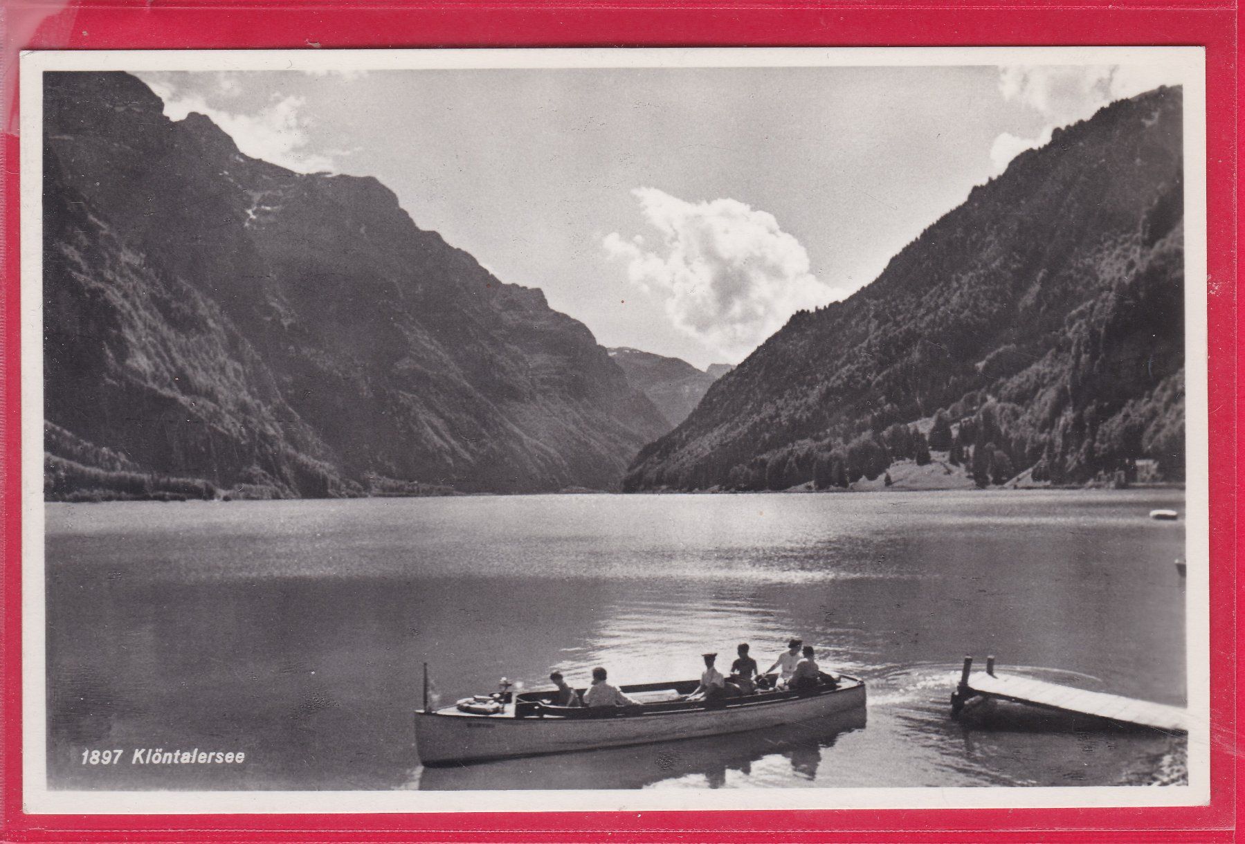Cartoline postali: KLÖNTALERSEE, 18.7.1950 – Usato da Oberrieden venduto da Gebirgsstelze