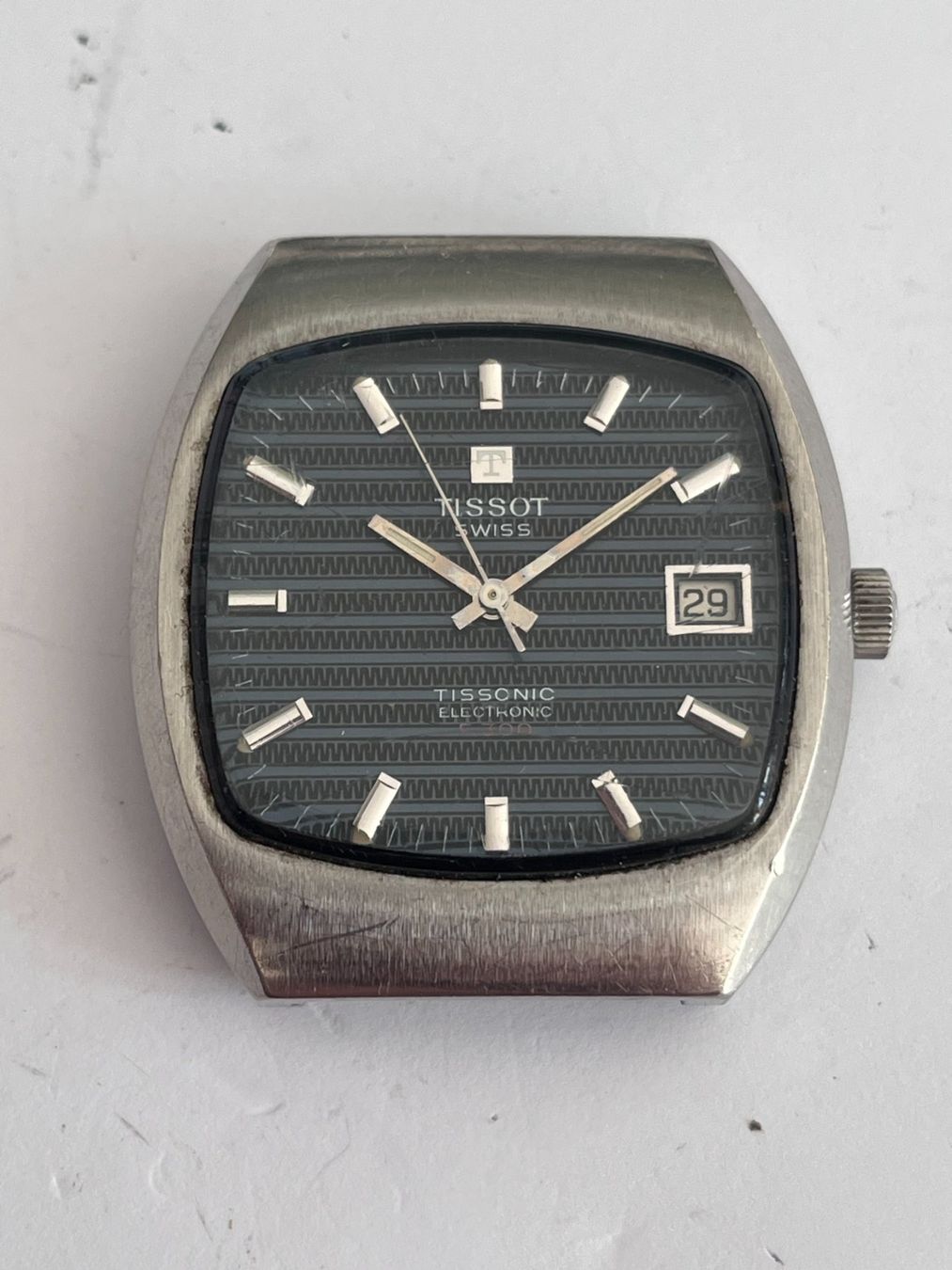 Tissot Uhren: Tissot Tissonic Electronic – Defekt aus Worblaufen von chronyves