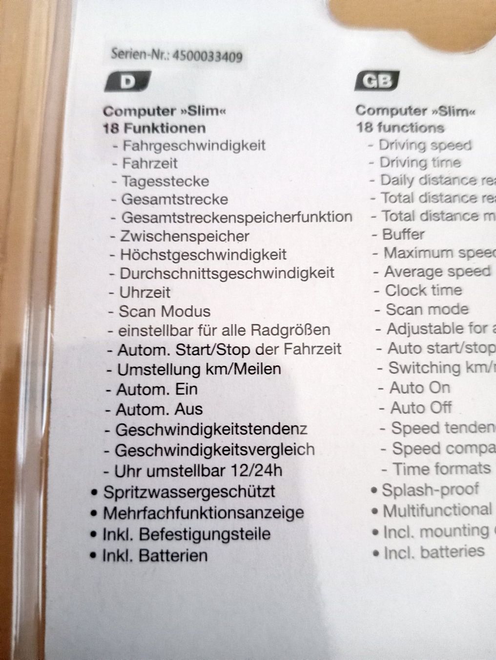 Fischer Ersatzteile: Digitaler Fahrradtacho – Neu und originalverpackt aus Grüningen von Urtica 1