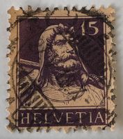Nr.128 mit Vollstempel Tellbrustbild  