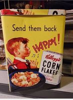 Scatola di latta retrò per Cornflakes Kellogg's - Vuota